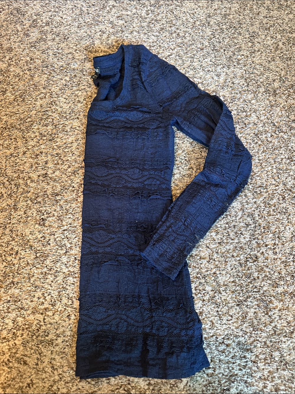 Express Navy Long Sleeve shirt